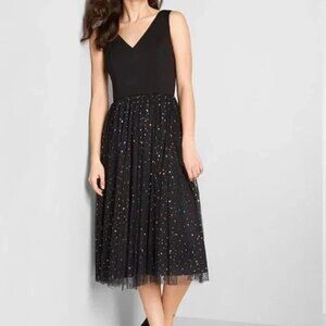 ModCloth Posh Promenade Sequin Tulle Midi Dress M NWT